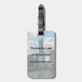 Skyline Chicago Bagagelabel (Achterkant verticaal)