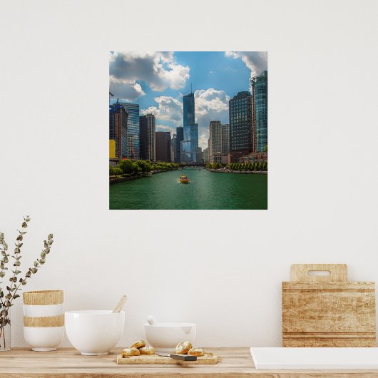 Skyline Chicago Poster (Keuken)