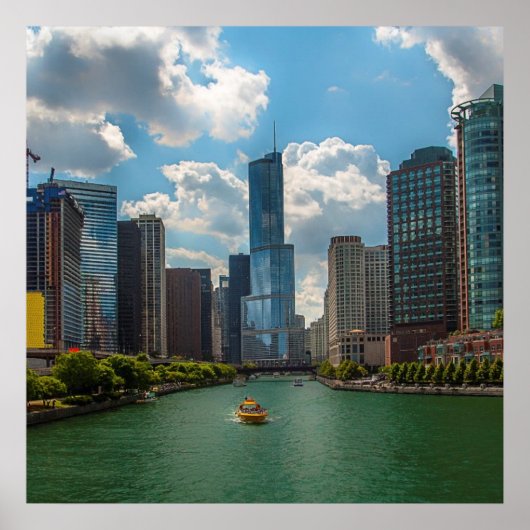 Skyline Chicago Poster (Voorkant)