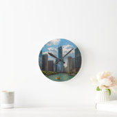 Skyline Chicago Ronde Klok (Huis)