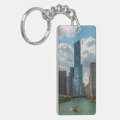 Skyline Chicago Sleutelhanger (Voorkant Links)