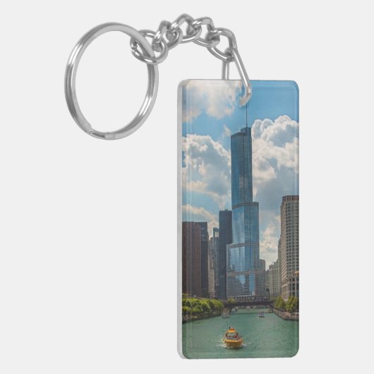 Skyline Chicago Sleutelhanger (Voorkant Links)