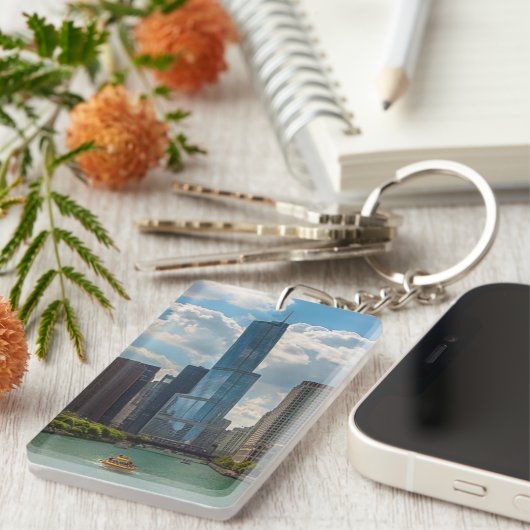 Skyline Chicago Sleutelhanger (Voorkant Rechts)