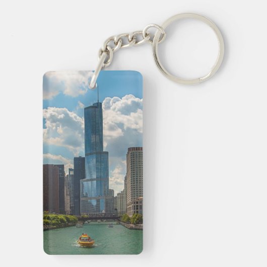 Skyline Chicago Sleutelhanger (achterkant)