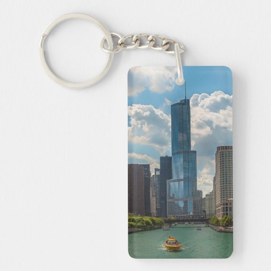 Skyline Chicago Sleutelhanger (Voorkant)