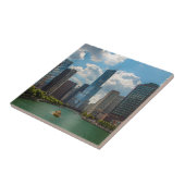 Skyline Chicago Tegeltje (Zijkant)
