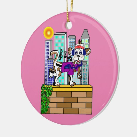 Skyline Chilly Chili Dog Keramisch Ornament (Links)