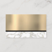 Skyline City | Goudolie met metaal Visitekaartje (Achterkant)