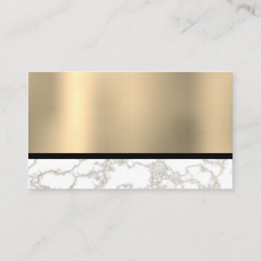 Skyline City | Goudolie met metaal Visitekaartje (Achterkant)