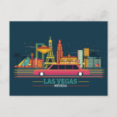 Skyline City Landschap | Las Vegas, Nevada Briefkaart (Voorkant)