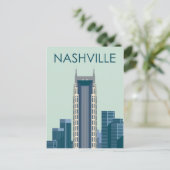 Skyline City Landschap | Nashville, Tennessee Briefkaart (Staand voorkant)
