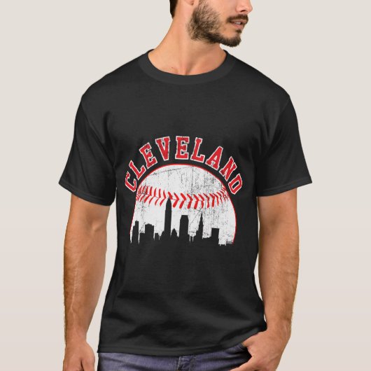 Skyline Cleveland Baseball T-shirt (Voorkant)