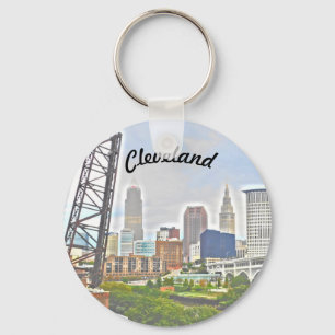 Skyline Cleveland Sleutelhanger