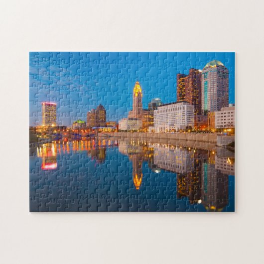 Skyline Columbus Skyline Columbus Vacation City Mi Legpuzzel (Horizontaal)