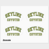 Skyline Coyotes Ovale Sticker (Vel)