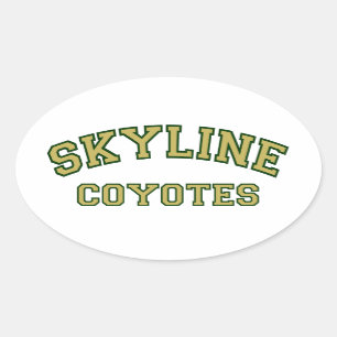 Skyline Coyotes Ovale Sticker