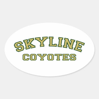 Skyline Coyotes Ovale Sticker