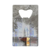 Skyline Creditkaart Flessenopener (Voorkant)