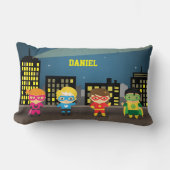 Skyline Cute Superheld for Kids Room Kussen (Voorkant)