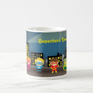 Skyline Cute Superheld voor kinderen Koffiemok