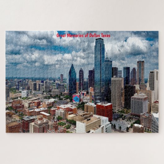 Skyline Dallas Texas. Legpuzzel (Horizontaal)
