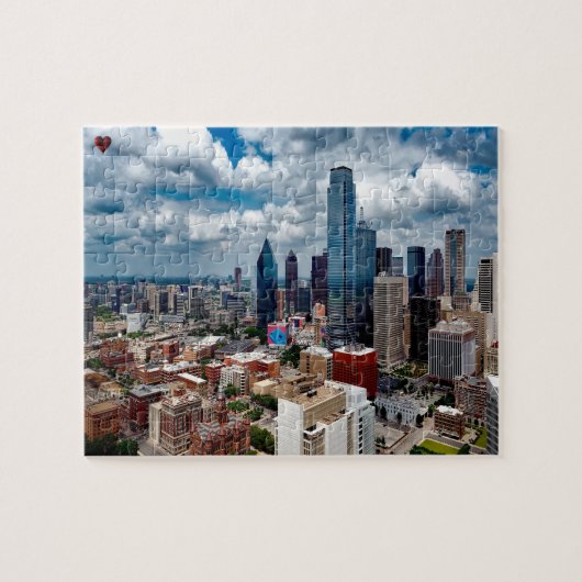 Skyline Dallas Texas Legpuzzel (Horizontaal)