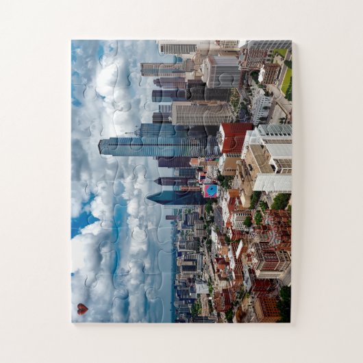 Skyline Dallas Texas Legpuzzel (Verticaal)