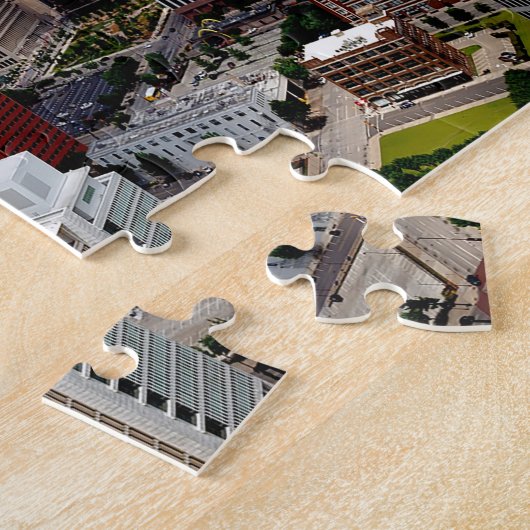 Skyline Dallas Texas. Legpuzzel (Zijkant)