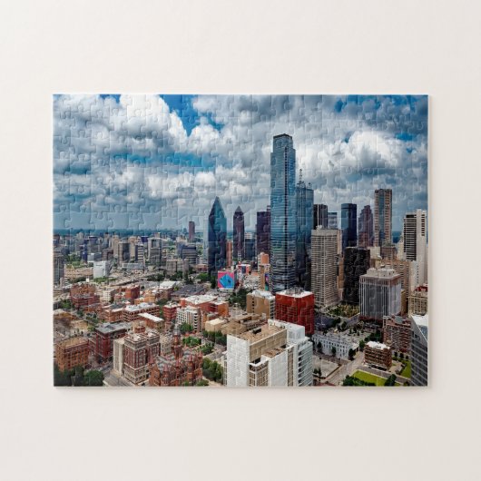Skyline Dallas Texas. Legpuzzel (Horizontaal)