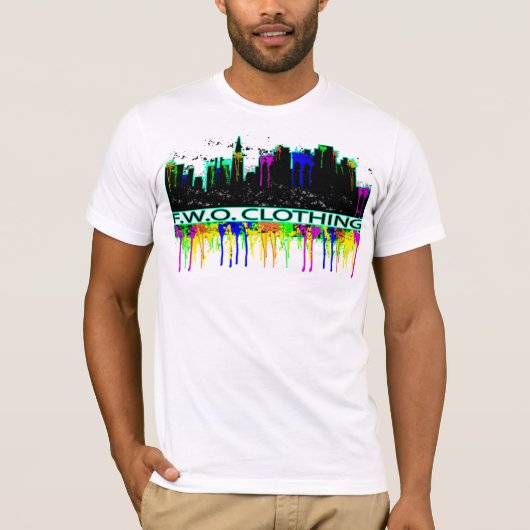 Skyline Drip T-shirt (Voorkant)