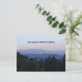 skyline drive 001, OP GOD'S VOORAF Briefkaart (Staand voorkant)