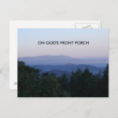 skyline drive 001, OP GOD'S VOORAF Briefkaart (Voorkant / Achterkant)