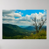Skyline Drive Blue Ridge Mountains Poster (Voorkant)
