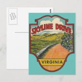 Skyline Drive, Briefkaart Virginia (Voorkant / Achterkant)