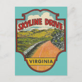 Skyline Drive, Briefkaart Virginia (Voorkant)