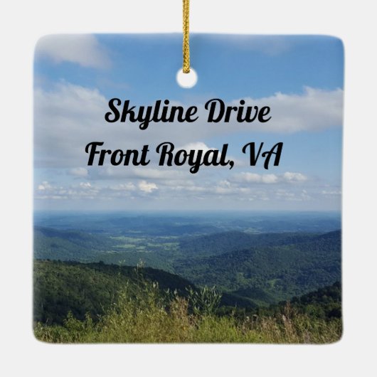 Skyline drive Front royal, Virginia photography Keramisch Ornament (Achterkant)