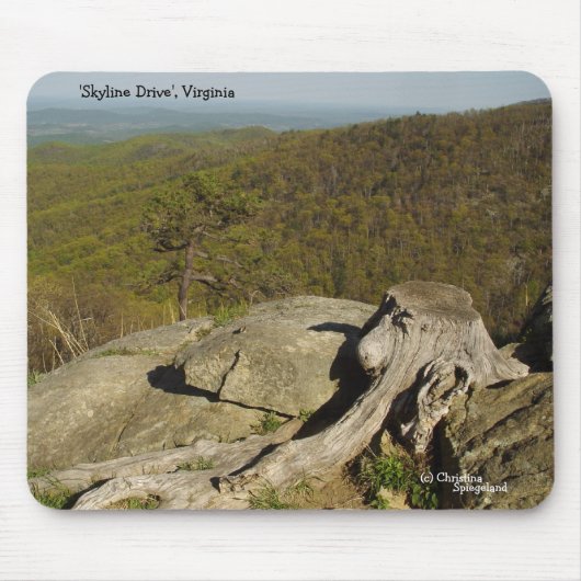 Skyline Drive Mountains Virginia Muismat (Voorkant)