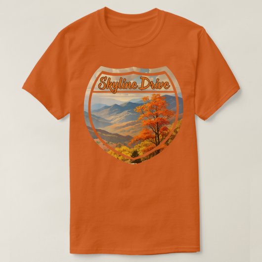 Skyline Drive Nationaal Park Shenandoah Nationaal T-shirt (Design voorkant)
