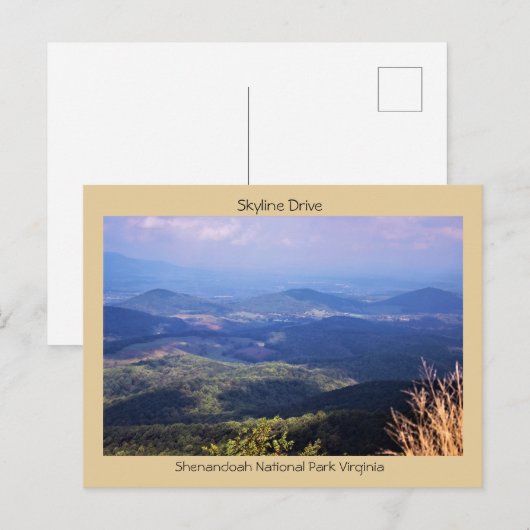 Skyline Drive Shenandoah Briefkaart (Voorkant / Achterkant)