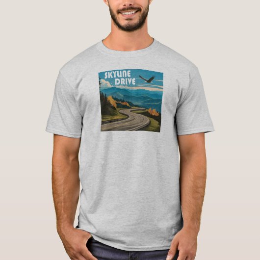 Skyline Drive Virginia Eagle T-shirt (Voorkant)