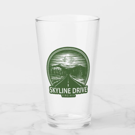 Skyline Drive Virginia Forest Glas (Voorkant)