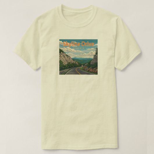 Skyline Drive Virginia Landschap T-shirt (Design voorkant)