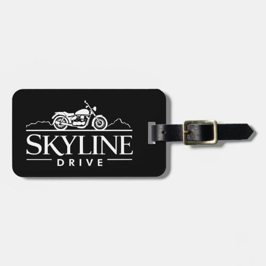 Skyline Drive Virginia Motorcycle Bagagelabel (Voorkant horizontaal)