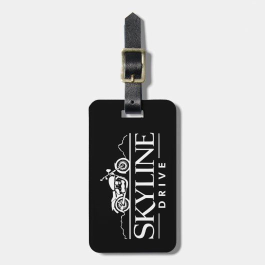 Skyline Drive Virginia Motorcycle Bagagelabel (Voorkant verticaal)