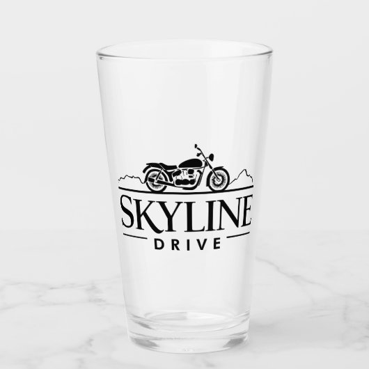 Skyline Drive Virginia Motorcycle Glas (Voorkant)