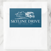 Skyline Drive Virginia Recreatievoertuig Rechthoekige Sticker (Tas)