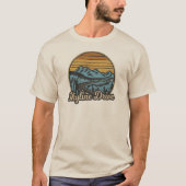 Skyline Drive Virginia Retro T-shirt (Voorkant)