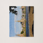 Skyline en rivier van het schilderachtige stadje I Legpuzzel (Verticaal)