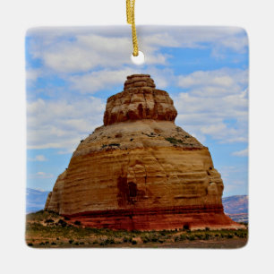 Skyline en Steen Keramisch Ornament