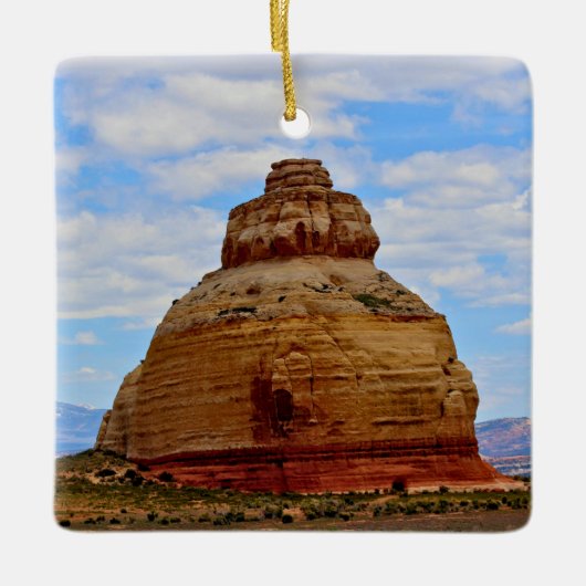 Skyline en Steen Keramisch Ornament (Voorkant)